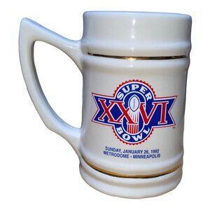 Super Bowl XXVI Commemorative Ceramic Mug